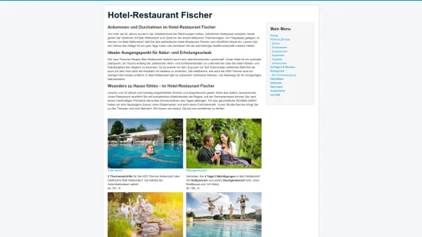 Website Screenshot: Hotel-Restaurant Neue Seite 2 - Hotel-Restaurant Fischer in Bad Waltersdorf [Steiermark] - Date: 2023-06-22 15:14:05