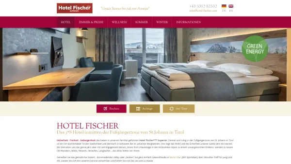 Website Screenshot: Hotel Fischer*** - Hotel Fischer - Hotel Fischer *** Superior - St. Johann in Tirol - Date: 2023-06-14 10:40:41