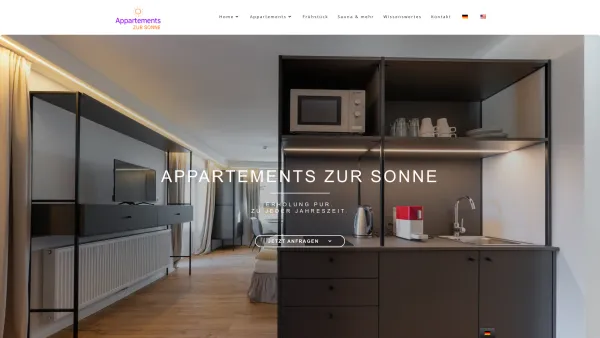 Website Screenshot: Hotel Garni SONNE - Appartements zur Sonne – Erholung pur. Zu jeder Jahreszeit! - Date: 2023-06-15 16:02:34