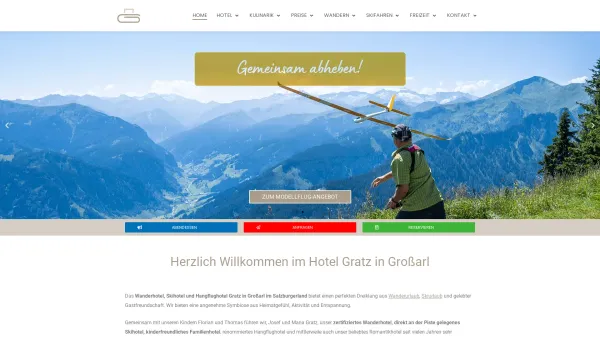 Website Screenshot: Ski und Wanderhotel Gratz in Grossarl - Hotel Gratz in Großarl | Zertifiziertes Wanderhotel & Skihotel an der Piste - Date: 2023-06-15 16:02:34