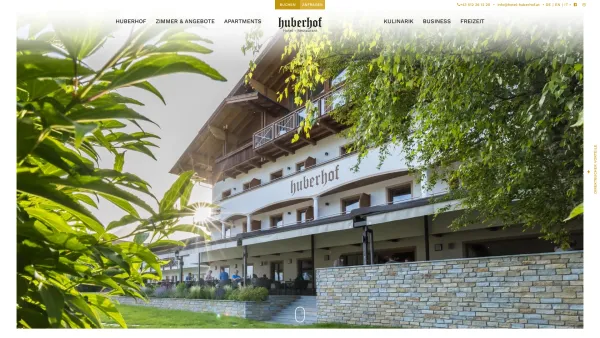 Website Screenshot: Hansjörg Hotel Restaurant Huberhof Rum Tirol Familienhotel - 3*S Hotel in ruhiger Lage | Hotel Huberhof in Rum bei Innsbruck - Date: 2023-06-22 15:14:05