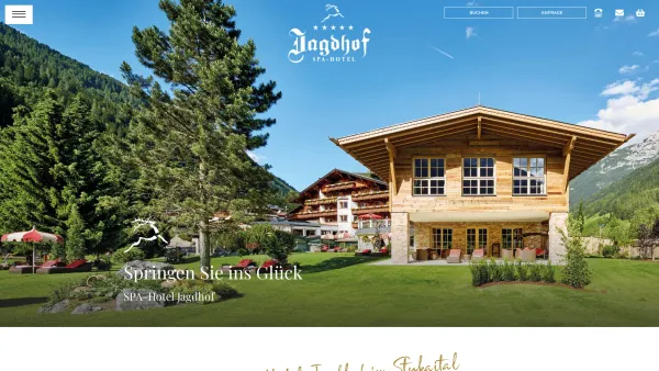 Website Screenshot: Relais und Chateaux Spa Hotel Jagdhof - 5 Sterne Hotel Stubaital │ SPA-Hotel Jagdhof - Date: 2023-06-22 15:14:05