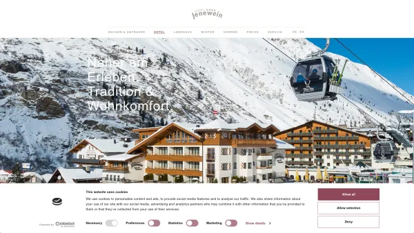 Website Screenshot: Hotel Jenewein**** - Hotel Obergurgl ► Traum-Urlaub im Tiroler Ötztal. Sommer und Winter! - Date: 2023-06-22 15:14:05