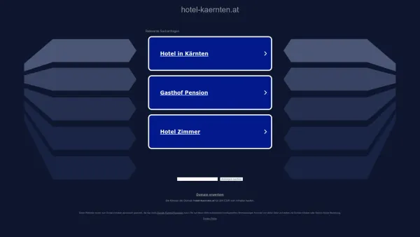 Website Screenshot: Hotel Kärnten - hotel-kaernten.at - Diese Website steht zum Verkauf! - Informationen zum Thema hotel kaernten. - Date: 2023-06-15 16:02:34