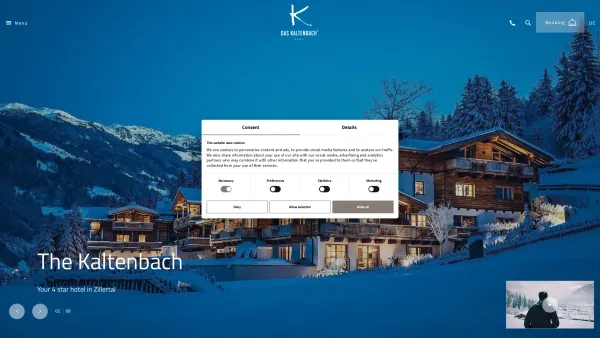 Website Screenshot: Das Kaltenbach Apart Hotel - Your Hotel in Tyrol: Stay with Us | The Kaltenbach - Date: 2023-06-14 10:40:44
