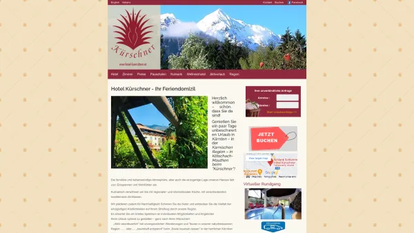 Website Screenshot: Schlank Schlemmer Hotel Kürschner - Urlaub in Kärnten - Schlank-Schlemmer-Hotel Kürschner - Date: 2023-06-22 15:14:06