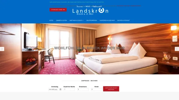 Website Screenshot: Hotel Landskron Bruck an der Mur - Hotel Landskron in der Steiermark - Hotel Landskron - Date: 2023-06-14 10:40:41