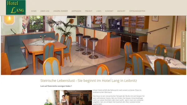 Website Screenshot: Hotel Lang ** Leibnitz Austria - Steirische Lebenslust - Sie beginnt im Hotel Lang in Leibnitz - Date: 2023-06-22 15:16:00
