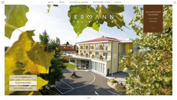 Website Screenshot: Hotel Liebmann - Hotel Liebmann / Urlaubs- und Seminarhotel in der Steiermark - Date: 2023-06-26 10:26:24