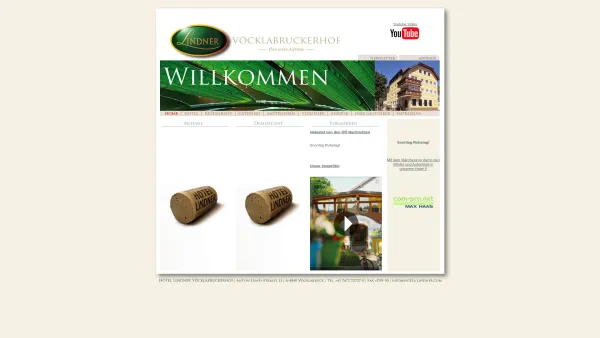 Website Screenshot: Bernhard Herzlicheinem Haus voller Charme - HOTEL LINDNER - VÖCKLABRUCKERHOF - Date: 2023-06-22 15:12:36
