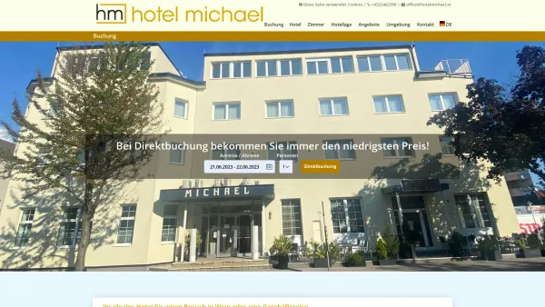 Website Screenshot: Hotel Michael Gerasdorf Wien - Date: 2023-06-22 15:12:36