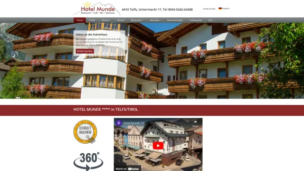 Website Screenshot: Hotel Munde - Home - Date: 2023-06-22 15:12:36