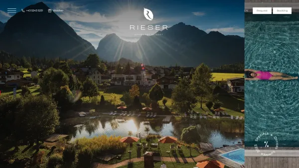 Website Screenshot: Hotel Rieser Pertisau Achensee Tirol Österreich - Wellness resort at Lake Achensee | Hotel Rieser - Date: 2023-06-22 15:12:36