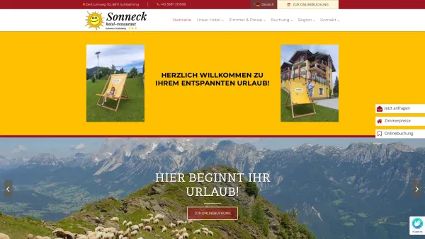 Website Screenshot: Hotel Sonneck - Hotel Rohrmoos Schladming - Hotel Sonneck - Siegfried Stocker - Date: 2023-06-22 15:12:36