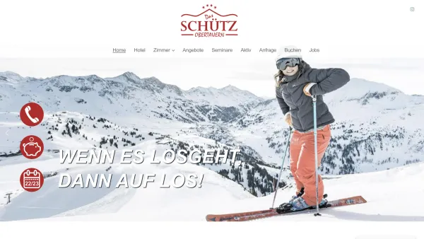 Website Screenshot: Hotel Schütz - Home - Skiurlaub in Obertauern - Hotel Schütz am Obertauern - Date: 2023-06-22 15:12:36