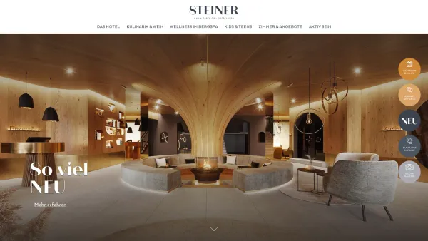 Website Screenshot: Hotel Steiner**** - 4*S Hotel Steiner in Obertauern - Salzburger Land - Date: 2023-06-14 10:40:41