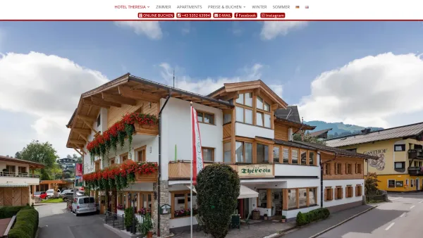 Website Screenshot: Hotel Garni Theresia Familie Anton Schreder St. Johann Tirol Zimmer Appartements Kaiser Suiten online buchen - Hotel Theresia Garni - St. Johann in Tirol | Kitzbüheler Alpen | - Date: 2023-06-22 15:16:00