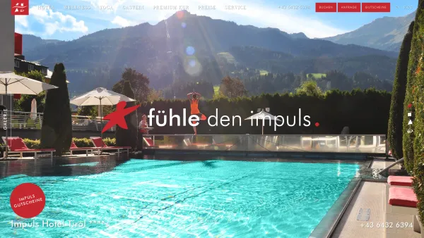 Website Screenshot: Impuls Hotel Tirol - Impuls Hotel Tirol - 4*S Wellnesshotel in Bad Hofgastein - Date: 2023-06-22 15:16:00