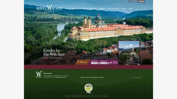Website Screenshot: Hotel-Pension-Wachau Heinz und Gabi Hipfinger 3390 Melk/Donau - Hotel Wachau in Melk an der Donau, Niederösterreich - Date: 2023-06-22 15:16:00