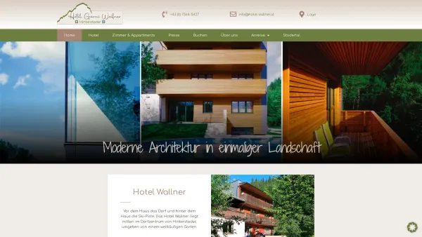 Website Screenshot: Hotel Garni Wallner - Home - Hotel Garni Wallner - Date: 2023-06-22 15:16:00