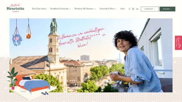 Website Screenshot: Capri Hotelbetriebsgesellschaft m.b.H. - Hotel Henriette in Wien | 4* Stadthotel im Zentrum von Wien - Date: 2023-06-22 15:16:00
