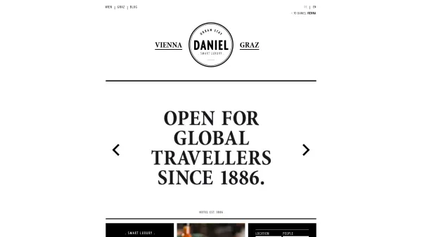 Website Screenshot: Hotel Daniel - Hotel Daniel | Urban Stay. Smart Luxury. - Date: 2023-06-22 15:16:00