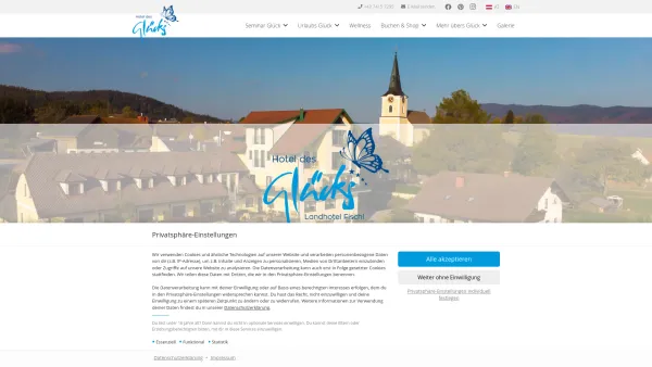 Website Screenshot: Hotel des Glücks**** - Hotel des Glücks – Landhotel Fischl - Date: 2023-06-15 16:02:34