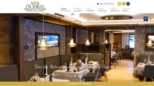 Website Screenshot: Huber Hochland - Huber Haus & Familie - Hotel Huber Hochland - Maurach am Achensee - Date: 2023-06-22 15:16:32