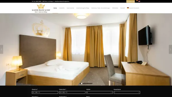 Website Screenshot: Hans Hotel Kaiser Franz Josef - Hotel Kaiser Franz Josef – Das Hotel in Rohr im Gebirge - Date: 2023-06-22 15:16:32