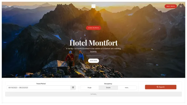 Website Screenshot: Hotel Montfort St. Anton am Arlberg - Hotel Montfort • A family owned hotel in St.Anton am Arlberg - Date: 2023-06-15 16:02:34