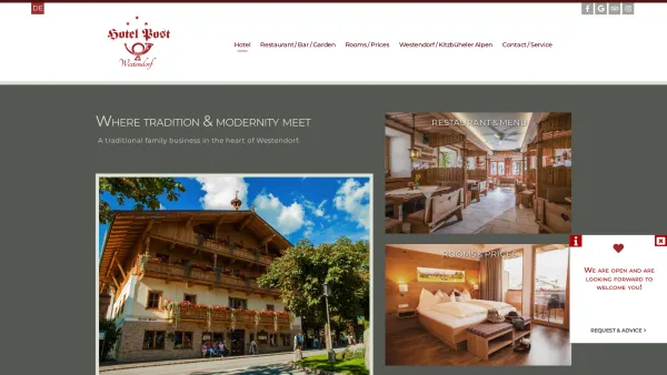 Website Screenshot: Hotel Post*** - Hotels Westendorf Tirol - Hotel Post Westendorf - Date: 2023-06-22 15:12:39