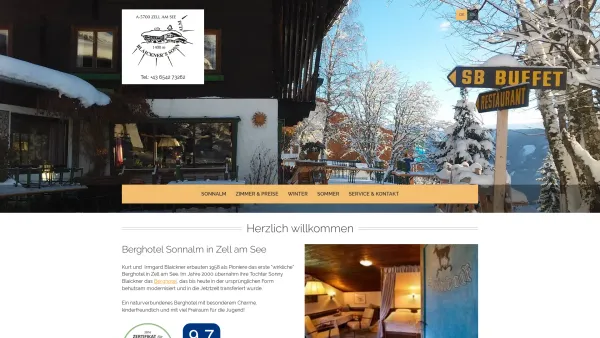 Website Screenshot: Sonny Blaickner Berg Hotel Restaurant Sonnalm Zell am See. - Blaickners Sonnalm Zell am See: Das Berghotel in Österreich - Date: 2023-06-22 15:12:39