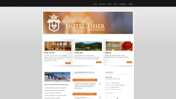 Website Screenshot: Hotel Thier - Hotel Thier - Herzlich Willkommen - Date: 2023-06-22 15:12:39