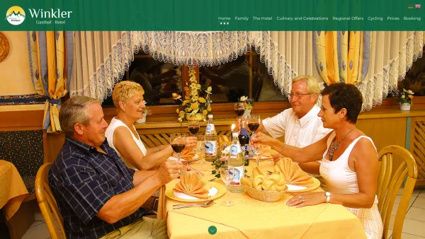 Website Screenshot: Gästehaus  Gasthof Winkler -- - Welcome to our Homepage - Hotel Winkler - Date: 2023-06-22 15:12:39