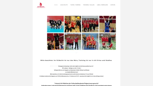 Website Screenshot: hotVolleys Aon Vienna Wien Volleyball Volley Ball AVL Beach Park Girls Boys Oldies Tickets - Hotvolleys Wien - NEWS - Date: 2023-06-22 15:12:39