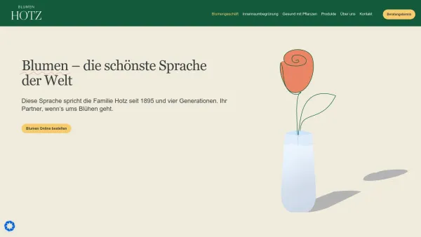 Website Screenshot: Blumen HOTZ - Das Blumengeschäft in Bregenz – Blumen Hotz - Date: 2023-06-15 16:02:34