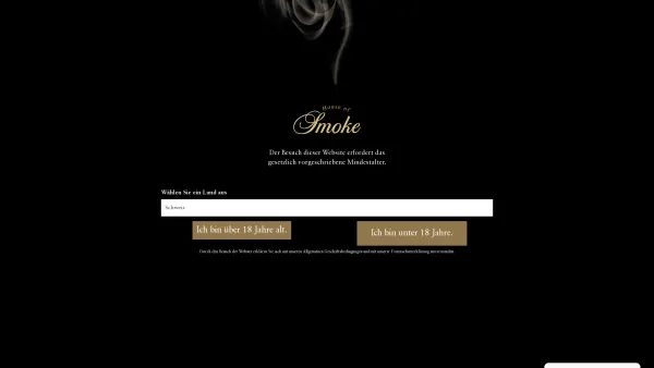 Website Screenshot: House of Smoke Austria - Alterserkennung - House of Smoke - Date: 2023-06-14 10:40:44