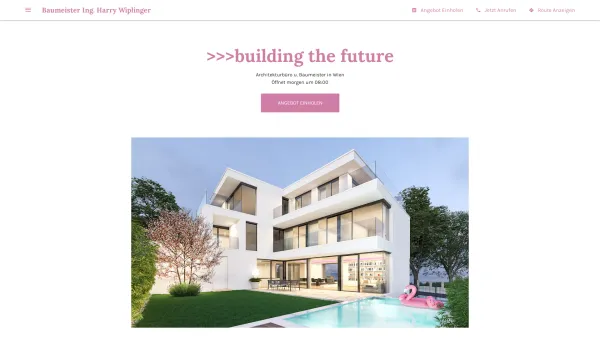 Website Screenshot: Werbe@gentur Beate Wiplinger-Perschon - Baumeister Ing. Harry Wiplinger - Architekturbüro u. Baumeister in Wien - Date: 2023-06-22 15:12:39