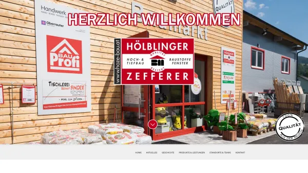 Website Screenshot: Hölblinger und Zefferer - Hoch- u. Tiefbau GmbH - Hölblinger & Zefferer GmbH - - Date: 2023-06-22 15:12:39