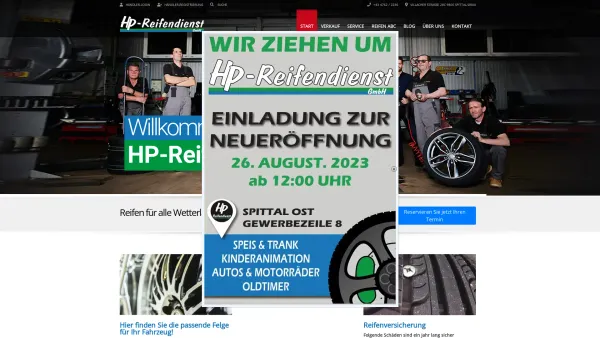 Website Screenshot: HP-Reifendienst GmbH - HP Reifendienst - Date: 2023-06-22 15:12:39