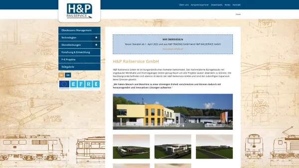 Website Screenshot: bei H&P Trading GmbH Ihrem kompetenten Partner für die Zukunft - H&P Railservice GmbH - Date: 2023-06-22 15:12:39