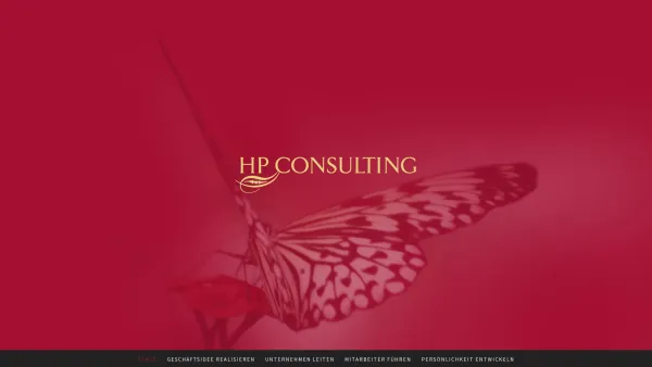 Website Screenshot: HP CONSULTING - START - HP CONSULTING - Date: 2023-06-14 10:40:44