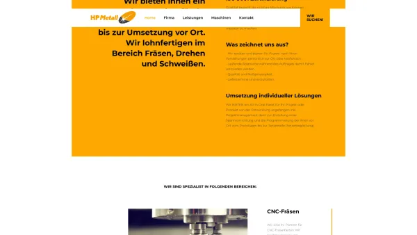 Website Screenshot: HPMetall - HP Metall - Metalltechnik aus Oberösterreich - Date: 2023-06-22 15:14:11