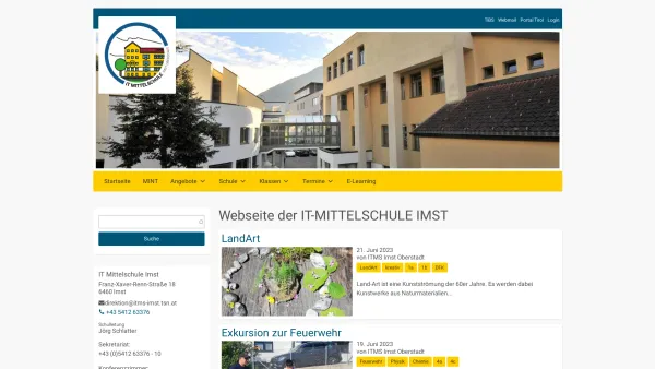 Website Screenshot: Hauptschule HSO - ITMS Imst Oberstadt - Date: 2023-06-22 15:14:11