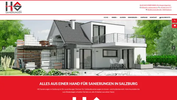Website Screenshot: HS Mauerwerksanierungen Ing. Hermann Sigmund Mauerwerksanierungen - Sanierungen in Salzburg bei HS Sanierungen GmbH - Date: 2023-06-22 15:14:11