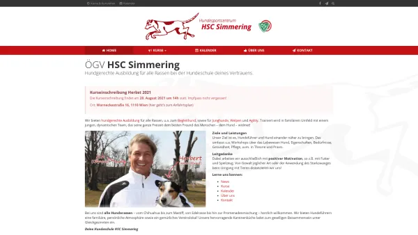 Website Screenshot: Hundeschule HSC Simmering - Hundeschule HSC Simmering - Date: 2023-06-22 15:14:11