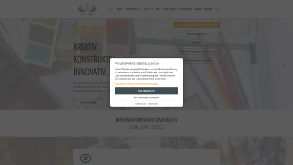 Website Screenshot: Höhere Technische Bundeslehranstalt HTL-Imst - Home - HTL Imst - Date: 2023-06-14 10:40:44