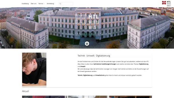 Website Screenshot: Höhere Technische Bundeslehranstalt HTL Ottakring INFO - HTL Wien West - Date: 2023-06-22 15:14:11