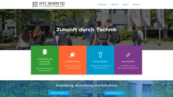 Website Screenshot: Höhere Technische Bundeslehranstalt Wien 10 - HTL Wien 10 – Zukunft durch Technik - Date: 2023-06-22 15:14:11