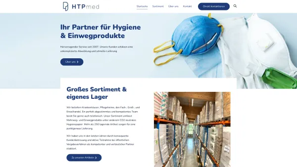 Website Screenshot: H T P med GmbH - Startseite - HTP-med - Date: 2023-06-26 10:26:24